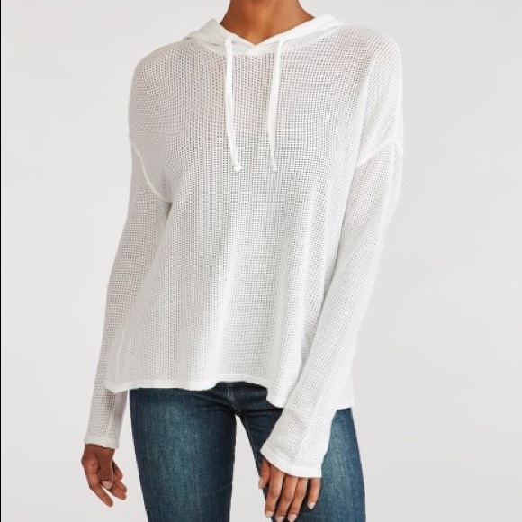 Lilly Mason | Tops | Zoval Tencel Mesh Hoodie | Poshmark
